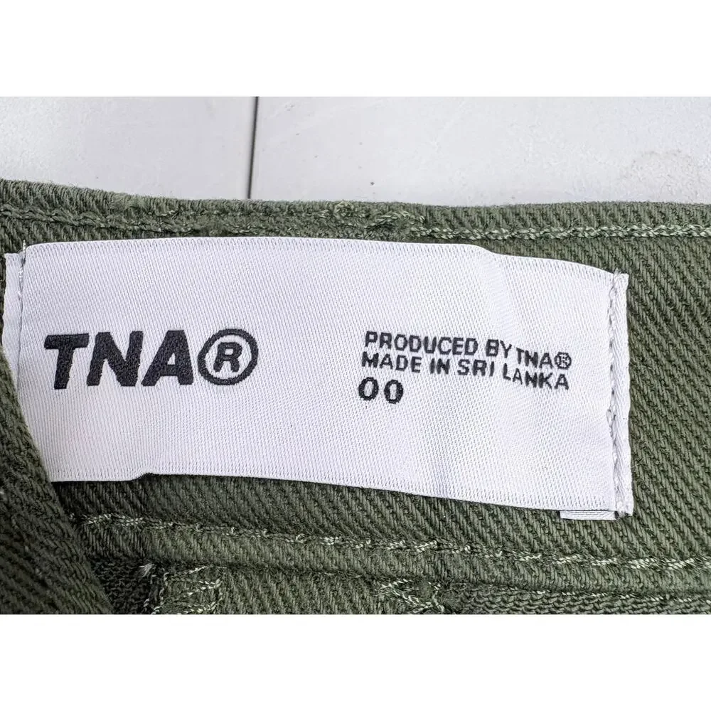 TNA forest green skirt